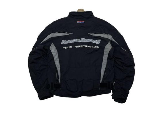 HONDA HRCジャケット ブラック Vintage Honda HRC True Performance Padded Jacket - Etsy