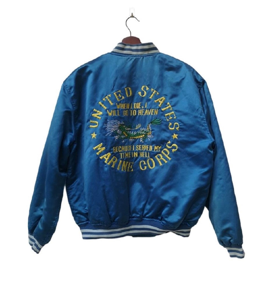 Japanese Brand Houston Sukajan Souvenir Embroidery Bomber Jacket