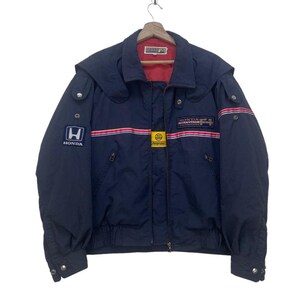 Vintage Honda Racing Record Formula One Bomber Jacket