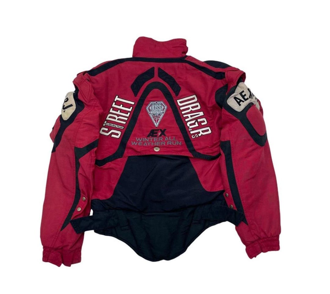 Vintage 90s Kiss Racing Team Street Drag Padded Jacket - Etsy