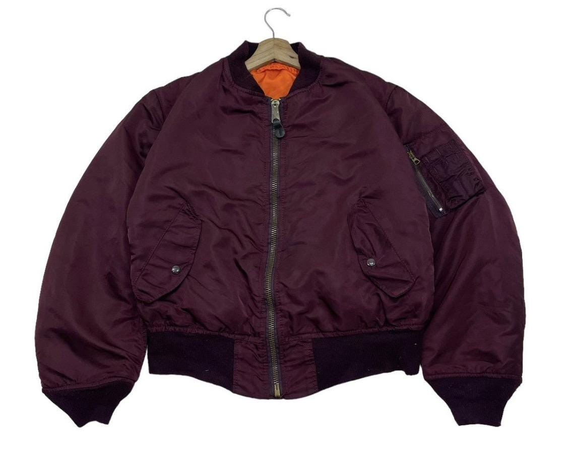 Vintage 90s Alpha Industries Flyers Military Bomber Type Ma 1