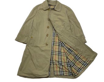 Authentic Vintage Burberrys 90s Trench Coat Nova Check Jacket - Etsy