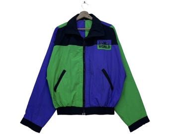 RARE Vintage 90s Jams World Honolulu Hawaii Multicolor Jacket Jams