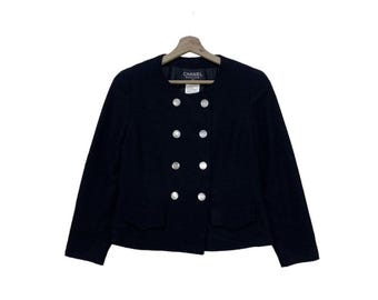 Authentiek vintage Chanel-tweedjack uit 1997