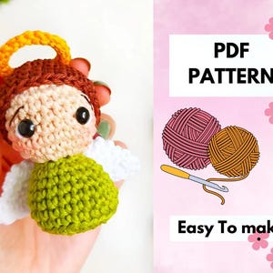 Crochet Christmas Angel Ornament Pattern [English-French]