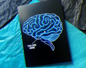 You Are Here [blanco wenskaart van 5 x 7 met envelop]