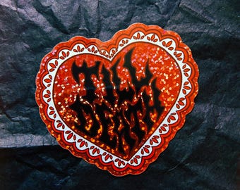 Live & Let Die [Sticker - waterdichte glittervinylsticker]