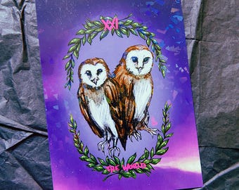 De wereld [5 x 7 holografische kunstafdruk]