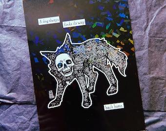 Good Dog [5 x 7 holografische kunstafdruk]