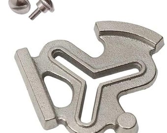 Positionierungsmesser, haltbare Stahl-Nähkantenführung mit 2 Schrauben, universell für Industrie- und Heimnähmaschinen