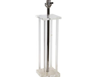 Lucite Rod Table Lamp