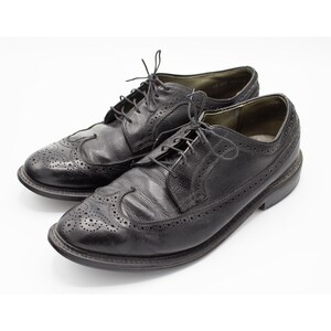 Vintage Dexter USA Wingtip Oxfords Black Pebble Grain Leather Shoes 10.5E Dexter Wingtip - Etsy main image 3