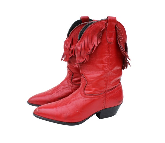 cherry red cowboy boots
