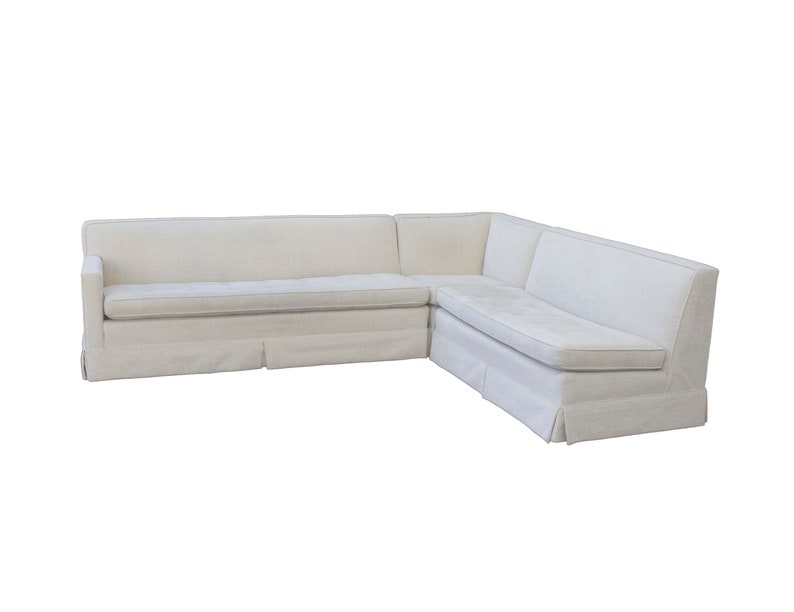 Tufted 3 Piece Vintage Sectional Sofa Style Of Baker Harvey Probber T H Robsjohn Gibbings Recently Reupholstered Tufted 3 Piece Vintage Sectional Sofa Style Of Baker Harvey Probber T H Robsjohn Gibbings Recently Reupholstered