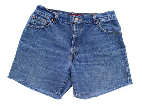 Vintage Levi's 550 Classic Relaxed Denim Cutoffs Size 14 | Etsy