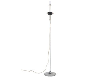 Modernist Chrome Tulip Floor Lamp Silver