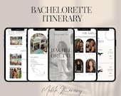 Digital Bachelorette Weekend Invitation | Editable Itinerary Template | Printable Planner | Custom Canva Itinerary | Instant Download