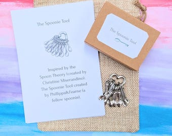 Spoon Theory Energy Tool | Spoonie Gift | Chronic Illness Energy Tracker | Disability Aid | Visual Energy Indicator|Neurodivergent Aid
