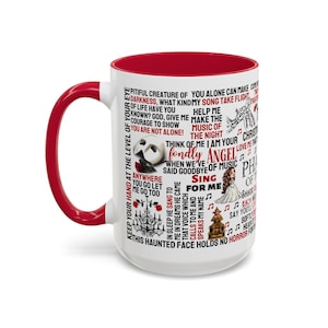 Phantom of the Opera Quote Mug | Musical Broadway Gift | Christine & Phantom Coffee Cup | 11 oz or 15 oz Theater Lover Mug