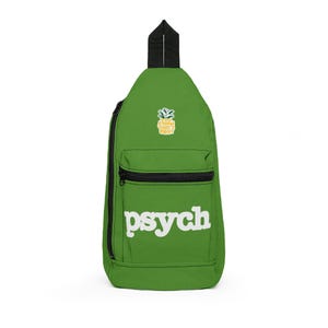 Pineapple Psych TV Show Green Sling Bag