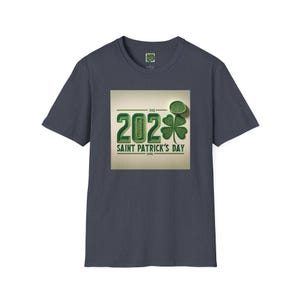 2025 Shamrock Clover St. Patrick&#39;s Day Unisex Softstyle T-Shirt, Tee, Green Irish Lucky Shirt, Holiday Clothing, Men Women Top