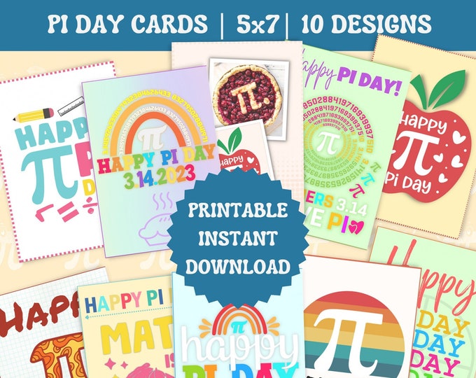 Pi-day Card / Happy Pi Day / Math Pi Card - Etsy