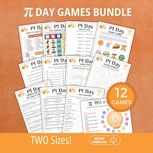 Pi Day Games, Pi Day Party, Pi Day Download, Math Games, Math Teacher, Math Pi Day, Math Worksheets, Math Activities, Pi Day