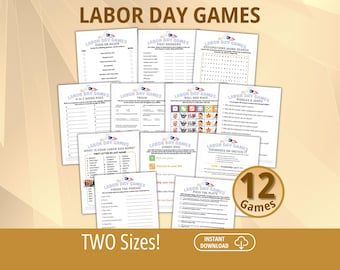 Labor Day Games, Labor Day Party, Happy Labor Day, Labor Day Trivia, Labor Day Printables, Icebreaker Games, American Trivia, Office Games