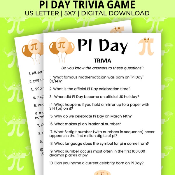 Pi Day Trivia, Trivia Game, Pi Day Game, Math Pi Day Trivia, Trivia Question Quiz, Math Activities, Pi Day Party, Homeschool Mom