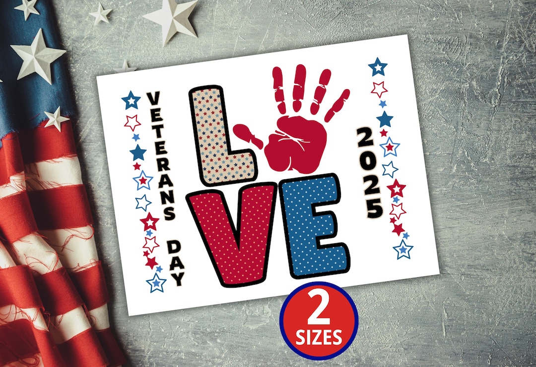 Veterans Day Handprint, Happy Veterans Day, Flag Handprint, Patriotic ...