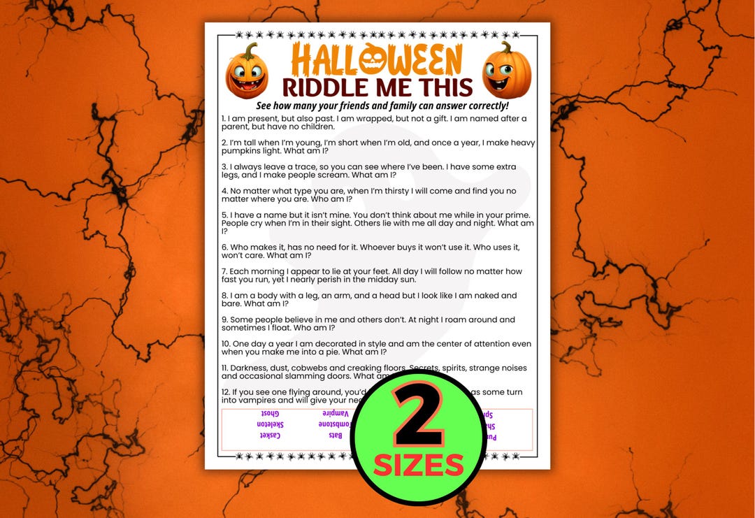 Halloween Pattern Riddle Halloween Riddles, Halloween Games, Riddle Me This, Halloween Trivia ...