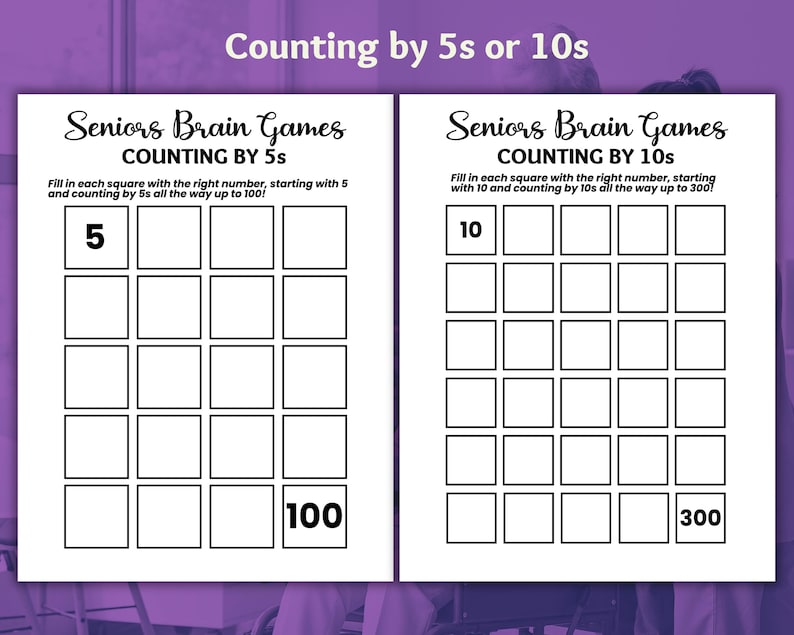 Math Games for Memory Care, Seniors Brain Games, Dementia Games