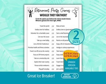 Would They Rather, Retirement Game, Retiree Games, Office Party Games, Happy Retirement, Retirement Idea, Retirement Party, Would You Rather
