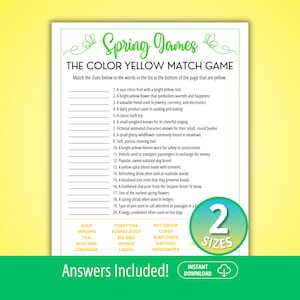 Juego de emparejar, juegos de primavera, juegos de clase de primavera, juegos familiares de primavera, juegos de oficina de primavera, juegos de fiesta de primavera, preguntas y respuestas de primavera, cuestionario de primavera