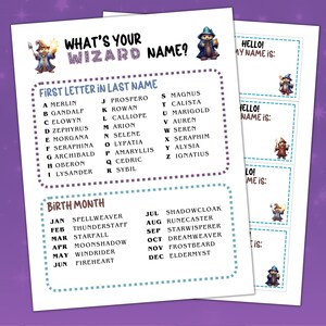 Wizard Names