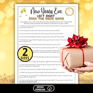New Years Pass the Prize Game, Left Right Game, New Years Eve Games, New Years Games, Pass the Gift Game, Pass the Parcel, Family Game Night