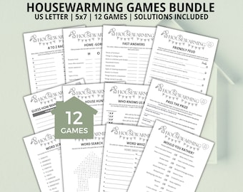 Housewarming Games, Housewarming Party, New Home Owner, New House Party, Housewarming Trivia, Housewarming Shower, House Warming Party