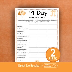 Fast Answers, Pi Day Trivia, Pi Day Game, Math Pi Day, Math Questions, Trivia Question Quiz, Math Activities, Pi Day Party, Think Quick