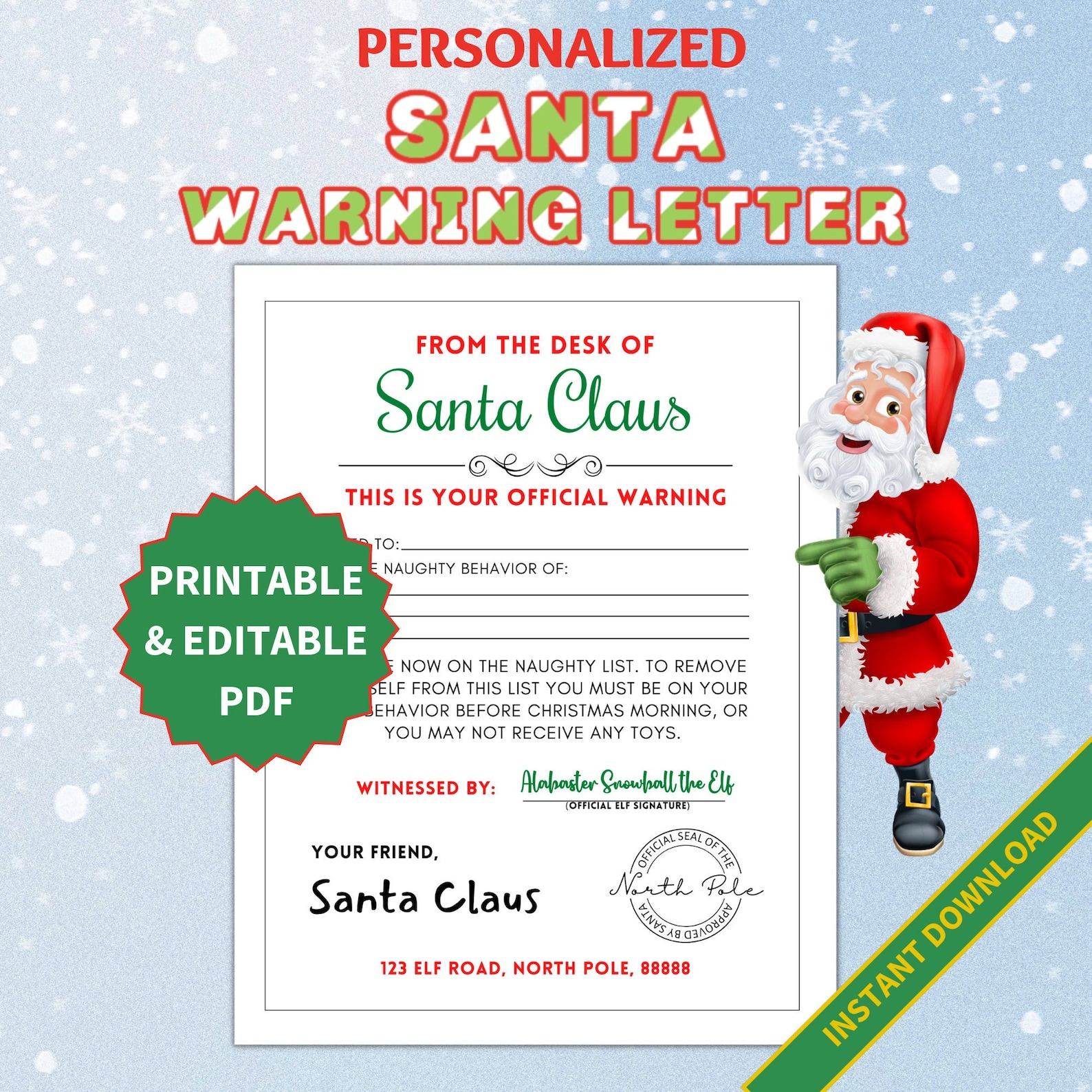 Editable and Printable Warning - Il 1588xN.4361185797 Siip 