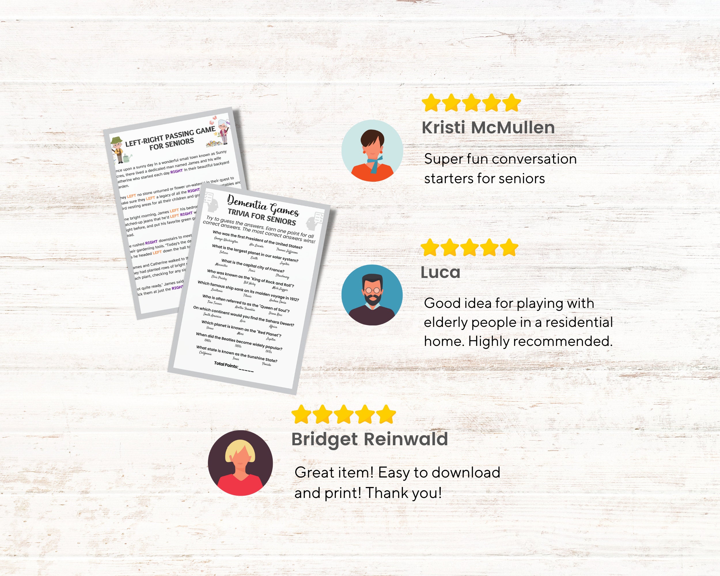 Left Right Game, Pass the Prize, Ice Breaker Game, Senior Citizens