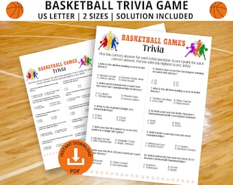 Basketball Trivia, Basketball Games, Basketball Party, Family Game