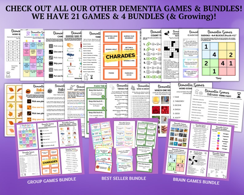 Forbidden Words Game, Senior Games, Dementia Games, Guess the Word Game, Dementia Cards, Brain Games. Senior Trivia image 7