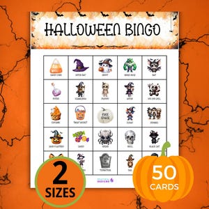 Bingo di Halloween, Cartelle del bingo stampabili, Bingo di Halloween per bambini, Festa di Halloween, Giochi di Halloween, Bingo per famiglie, Bingo autunnale, Bingo in classe