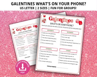 Galentines What's on Your Phone, Galentines Day Game, Funny Galentines, Galentines Game, Galentines Day Printable, Galentines Phone Game