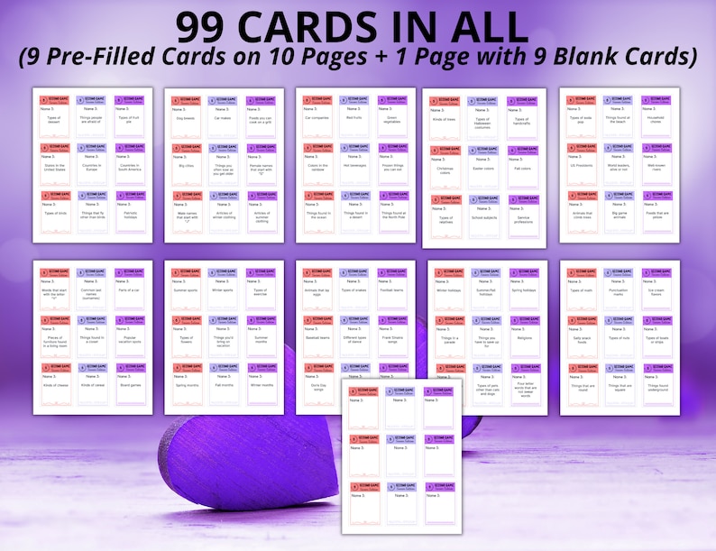 5 Second Game, Dementia Games, Dementia Activities, Dementia Cards