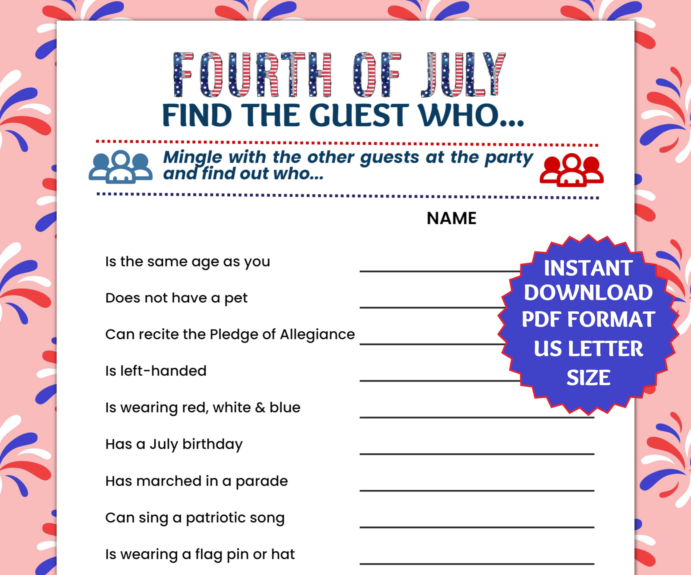 4th of july icebreaker