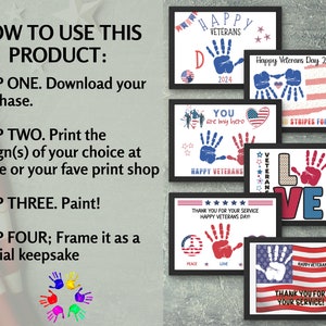 Veterans Day Handprint Craft, Patriotic Handprint Art, Handprint Sign ...