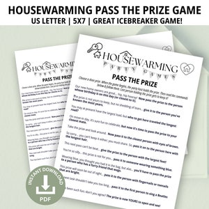 Housewarming Games, Pass the Prize, Housewarming Party, New House Party, House Warming Party, Pass the Gift, Pass the Parcel, Left-Right
