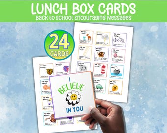 Cute Lunchbox Notes,  Lunchbox Notes for Kids, Kids Lunch Box Notes, Lunch Box Cards, Printable Lunch Notes, Encouraging Notes
