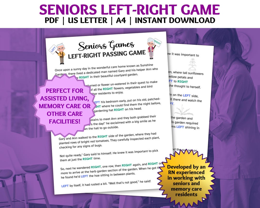 Left Right Game, Seniors Brain Games, Pass the Prize, Ice Breaker Game ...